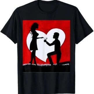 Love Valentine'S Day T-Shirt,   Couple T-Shirt, Couple Christmas, Fashion Casual T-Shirt, Short-Sleeved T-Shirt